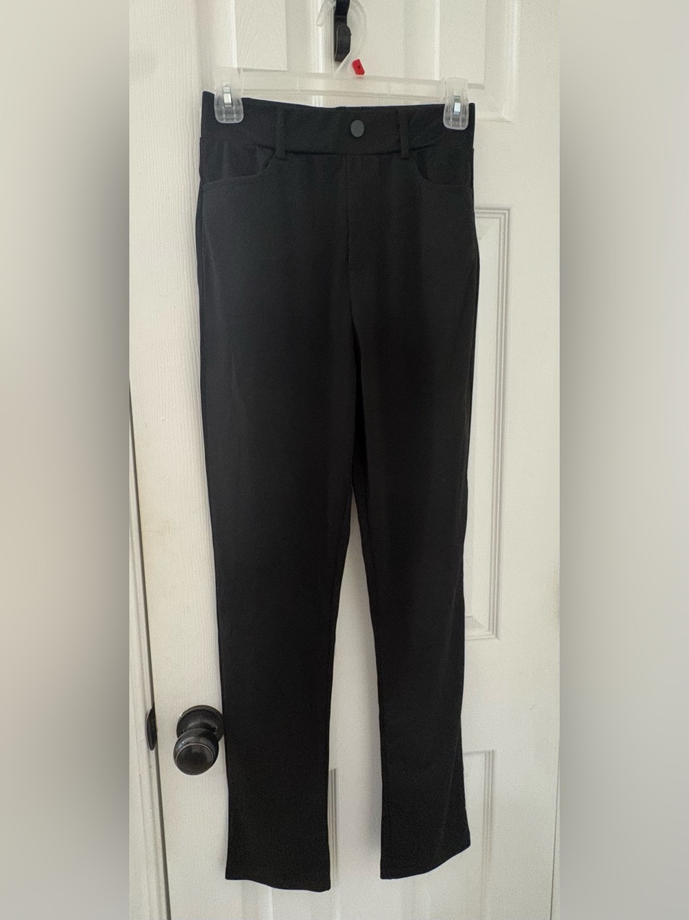 Black Straight-Leg Women’s Pants